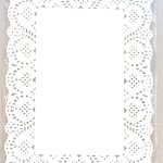 Naperón Blanco 25x35cm 12 Piezas.