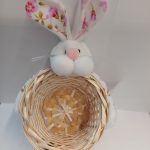 Cesto Páscoa Decorado C/Coelho 12x11cm