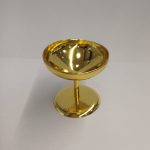 Cáliz dorado sencillo de 4,5 x 5 cm