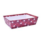 Caja de regalo navideña roja 16x23x7,5cm