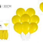 Globos Amarillos 30cm 8 Piezas.