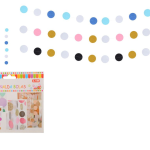 Guirnalda de bolas de papel de 2,5 m