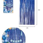 Cortina de fiesta azul 100x200cm