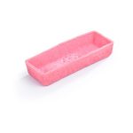 Tartaleta rectangular rosa 9,5 x alto 1,5 x 3,5 paquete de 4