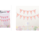 Bandera rosa de feliz cumpleaños, 10 unidades, 3 metros