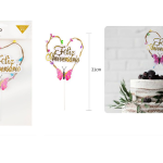 Adorno de Feliz Cumpleaños con LED 20cm