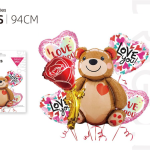 Globos "Te amo", 6 unidades, 94 cm