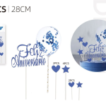 Adorno de Feliz Cumpleaños con Globos 11 Piezas 28c