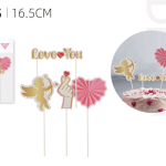 Adorno "Te amo", 4 unidades, 16,5 cm