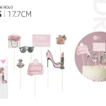 Adorno de Feliz Cumpleaños 17,7cm 8 piezas.