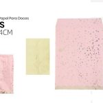 Bolsa de papel rosa para dulces 20x14cm Sc.6