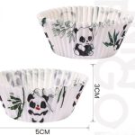 Papel Panda con Forma de 5x3cm (Paquete de 100)