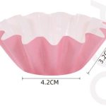 Papel con volantes rosa (4,2 x 3,2 cm) (paquete de 1)