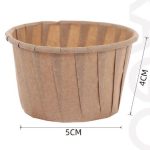 Papel de Horno Kraft Molde 5x4cm 20 Ud.