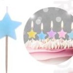 Velas Estrella de Colores 5cm