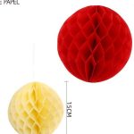 Guirnalda de papel de nido de abeja 10cm/15cm/20cm 3 .P