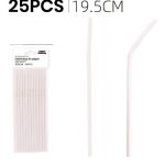 Pajitas blancas 19,5 cm Sc.25