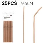 Pajitas Kraft de 19,5 cm (25 unidades)