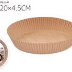 Bandeja de papel para freidora de aire Ø 20x4,5cm