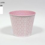 Jarrón de latón rosa 11x13cm