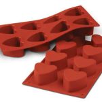 Molde de silicona para corazón (8 cavidades, 60 x 35 cm)