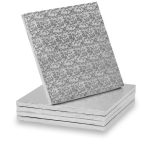 Base recubierta de plata 35x35x1,2cm