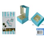 Caja de 4 Cupcakes Azules Sc. 2 unidades