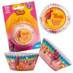 Trolls figuras de papel 5cm 50 unidades.