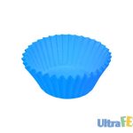 Molde de Papel Azul Gourmet Nº4 3x2x3,5cm Pack.85