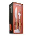 Juego de cuchillos y tenedores para carne, 12 piezas.