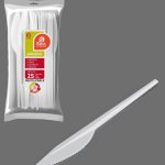 Cuchillo reutilizable de PP de 16,5 cm, paquete de 25