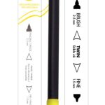 Marcador de tinta AMARILLA recargable P