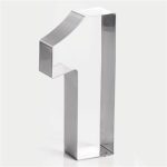 Anillo de acero inoxidable n.º 1 30x8x4cm