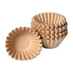 Paquete de papel kraft gourmet con formas de 2,5 x 2,5 x 3 cm.