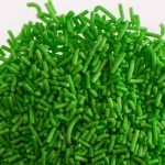 Fideos verdes decorados