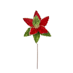 Flor de Pascua de terciopelo rojo de 50 cm