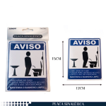 Letrero de baño limpio