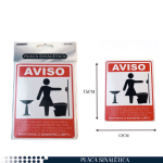 Letrero de baño limpio