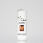 Vela blanca 200x70mm