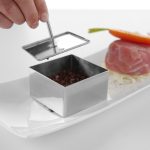 Anillo cuadrado de acero 8x8x4,5cm