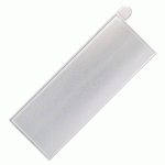 Base de tarjeta rectangular plateada de 13 x 5, paquete de 6