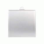 Base de tarjeta cuadrada plateada de 9 x 9, paquete de 6