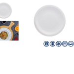 Plato llano de porcelana Lagos Nº1 24x2,5cm