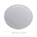 Base recubierta de blanco 40 cm x 1,2 cm