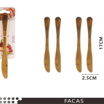 Cuchillo dorado 2 piezas 17 cm