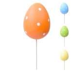 Huevo de Pascua decorado con pincho 10x6cm