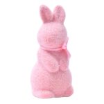 Coelho Páscoa Rosa Veludo 15,4cm