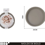Molde de silicona para tarta frita de 25 x 3 cm