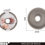 Molde de silicona con tubo 22x4cm