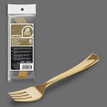 Tenedor de plástico reutilizable de 17 cm (6 unidades)